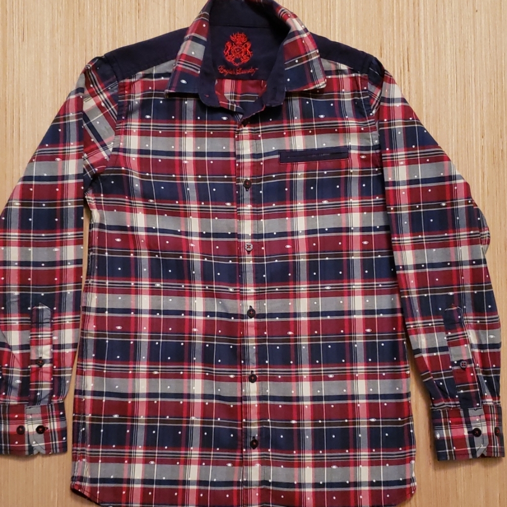 Boys sz 8 Red, white and blue shirt
